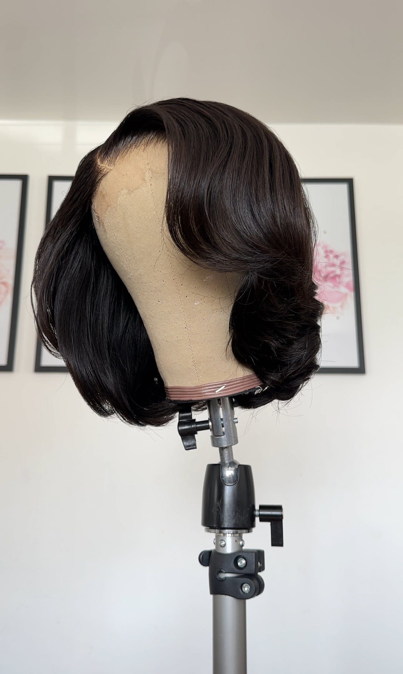 Black Curled Bob