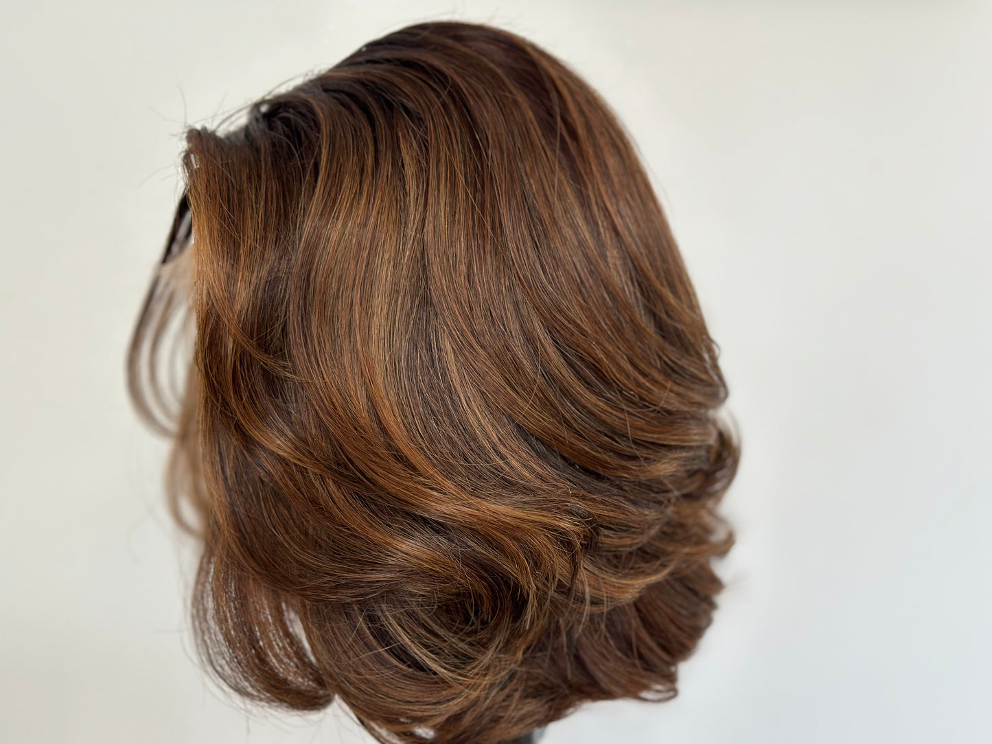 Brown Highlight Layered Bob