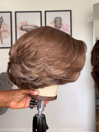 Layered Blonde Bob