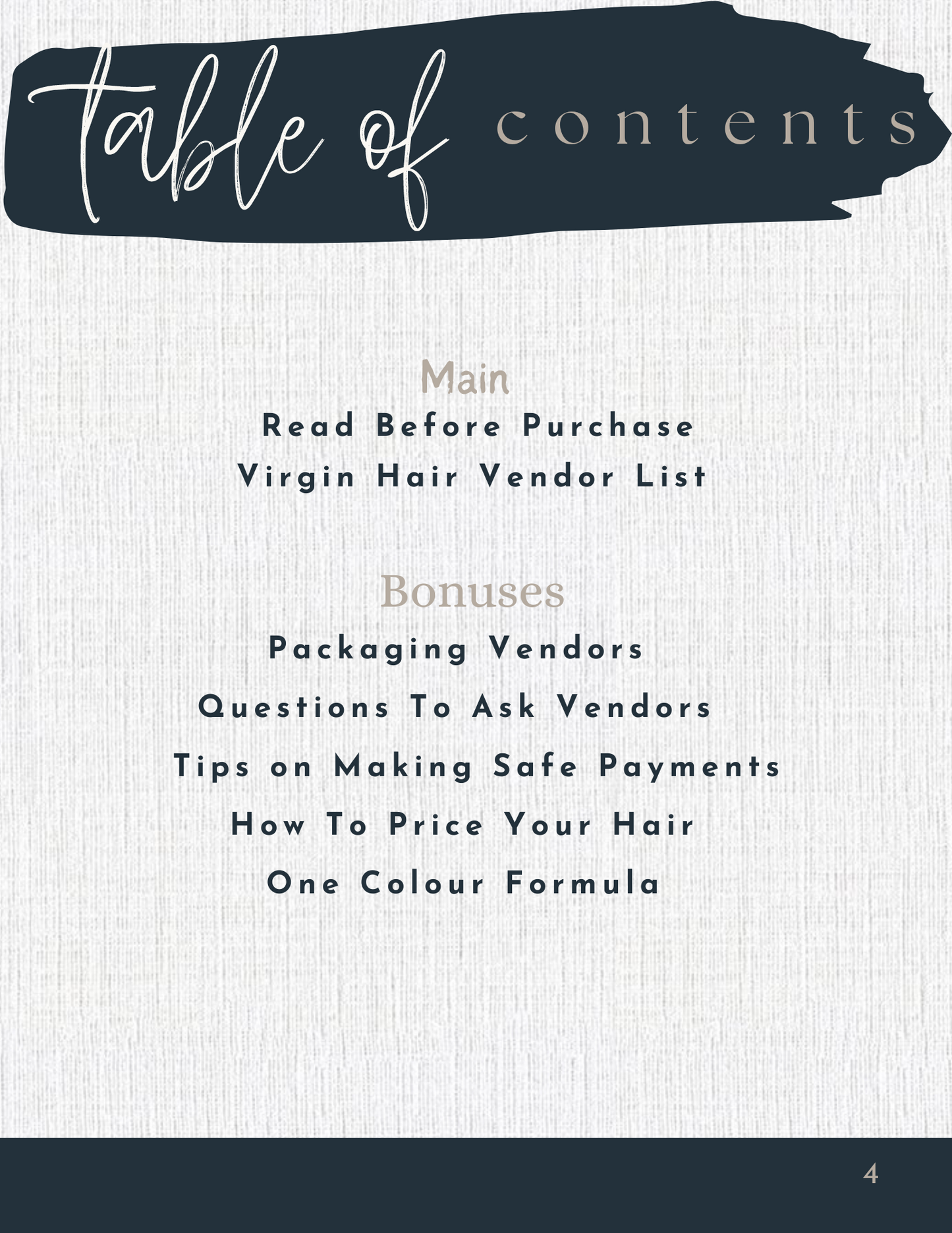 Ohreese Virgin Hair Vendor List + 5 Bonuses